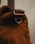 -SPECIAL- "Yves Saint Laurent" 00's Luxurious shearling double buckle messenger bag