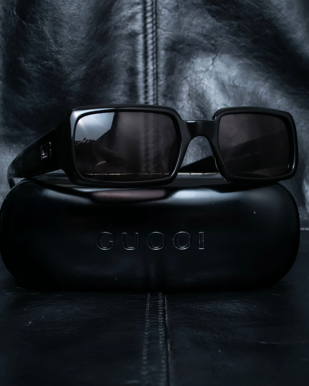 “GUCCI ”  G logo square flame sunglasses