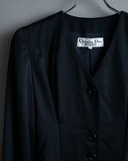 “Christian Dior” Beautiful shape no collar jacket