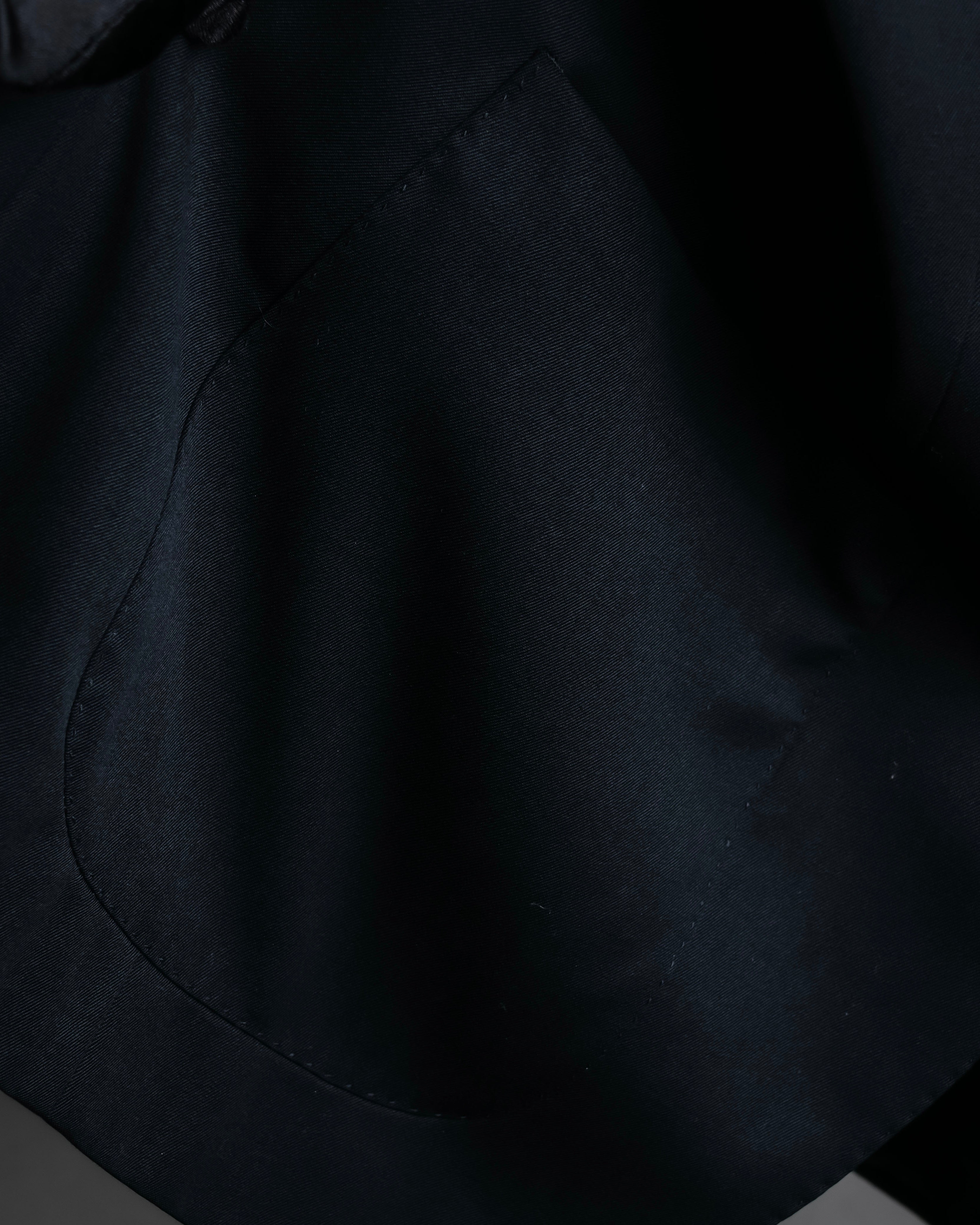 "Chloe" Oversized wool matte black set up