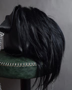 "MAISON MARGIELA" Wig fur design chain shoulder leather bag
