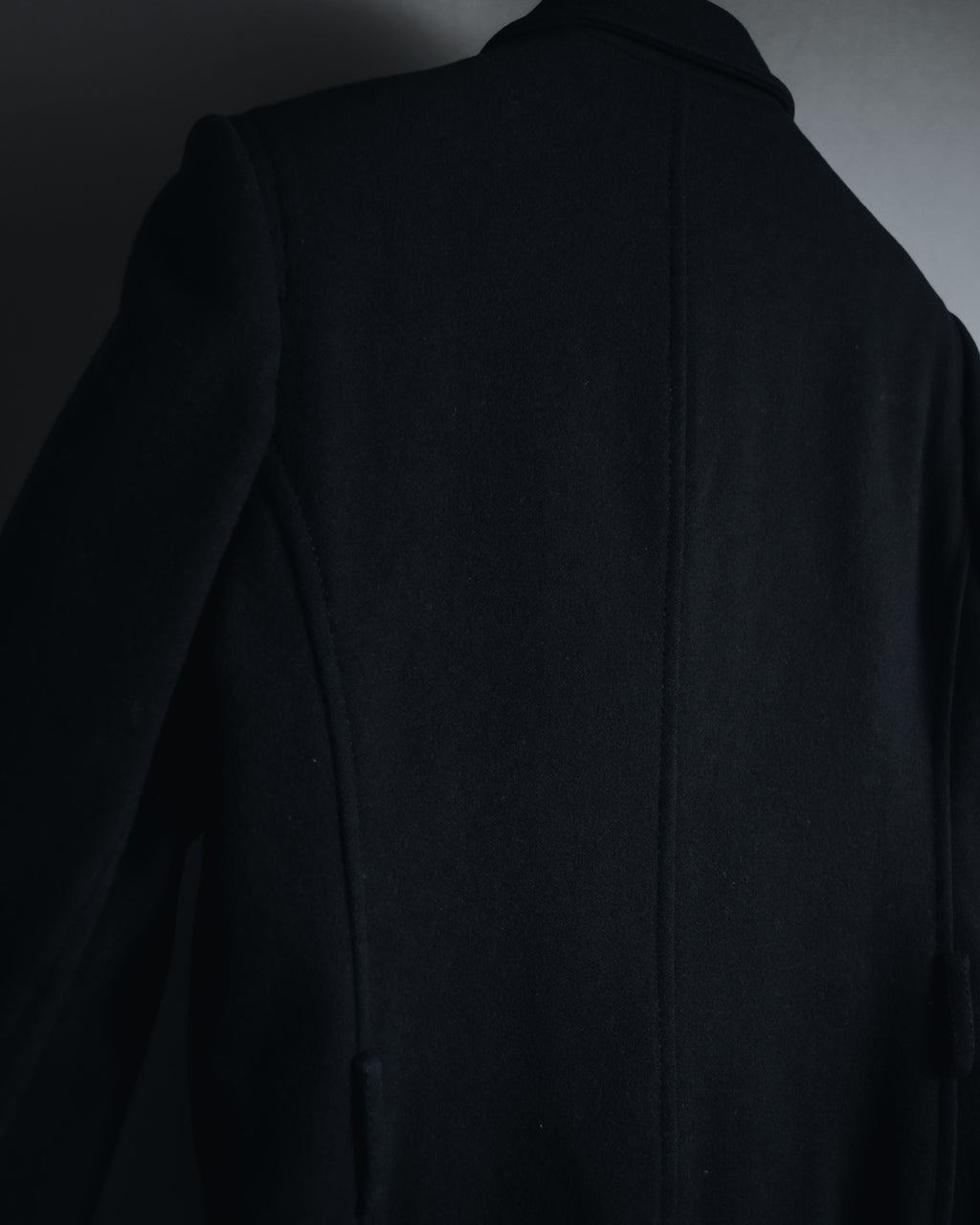 "PRADA" 90’s-00’s Minimal double-breasted wool jacket