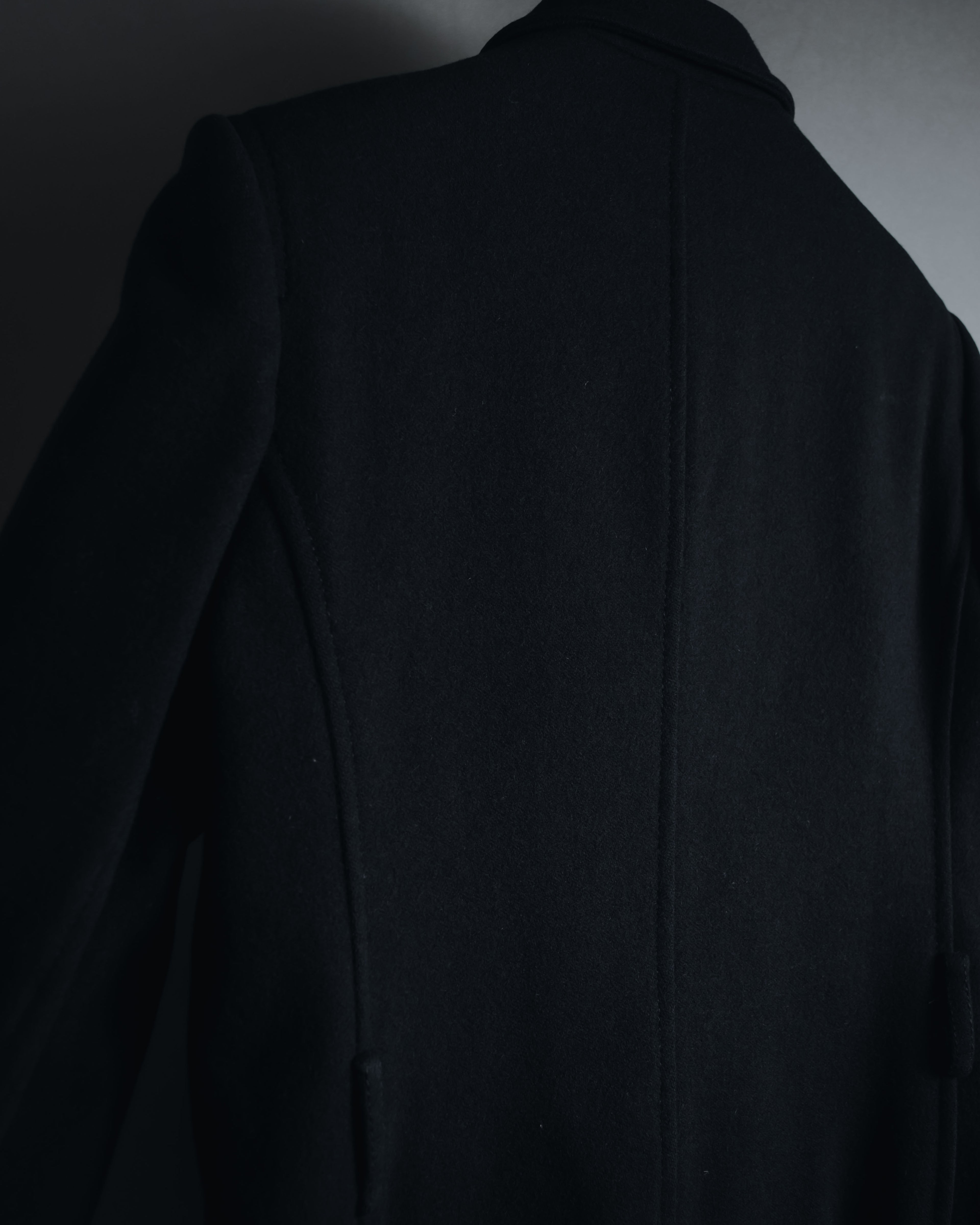 "PRADA" 90’s-00’s Minimal double-breasted wool jacket