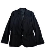 BALENCIAGA/ Chin Strap Detailed 2B Single Breasted Tailored Jacket