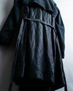 "HELMUT LANG" wrapped leather coat