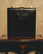 "GUCCI" 70's-80's Structured leather shoulder bag
