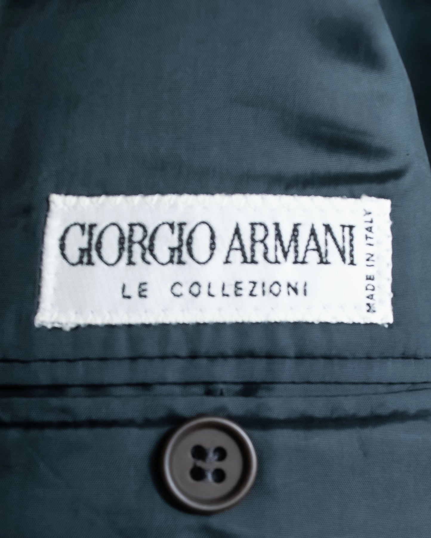 "GIORGIO ARMANI" Oversized peak lapel double breasted tailored jacket