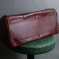 "Cartier" 2C logo engraved bordeaux color boston bag