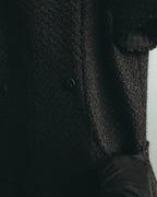 “CHANEL” 04AW textured tweed short sleeve jacket
