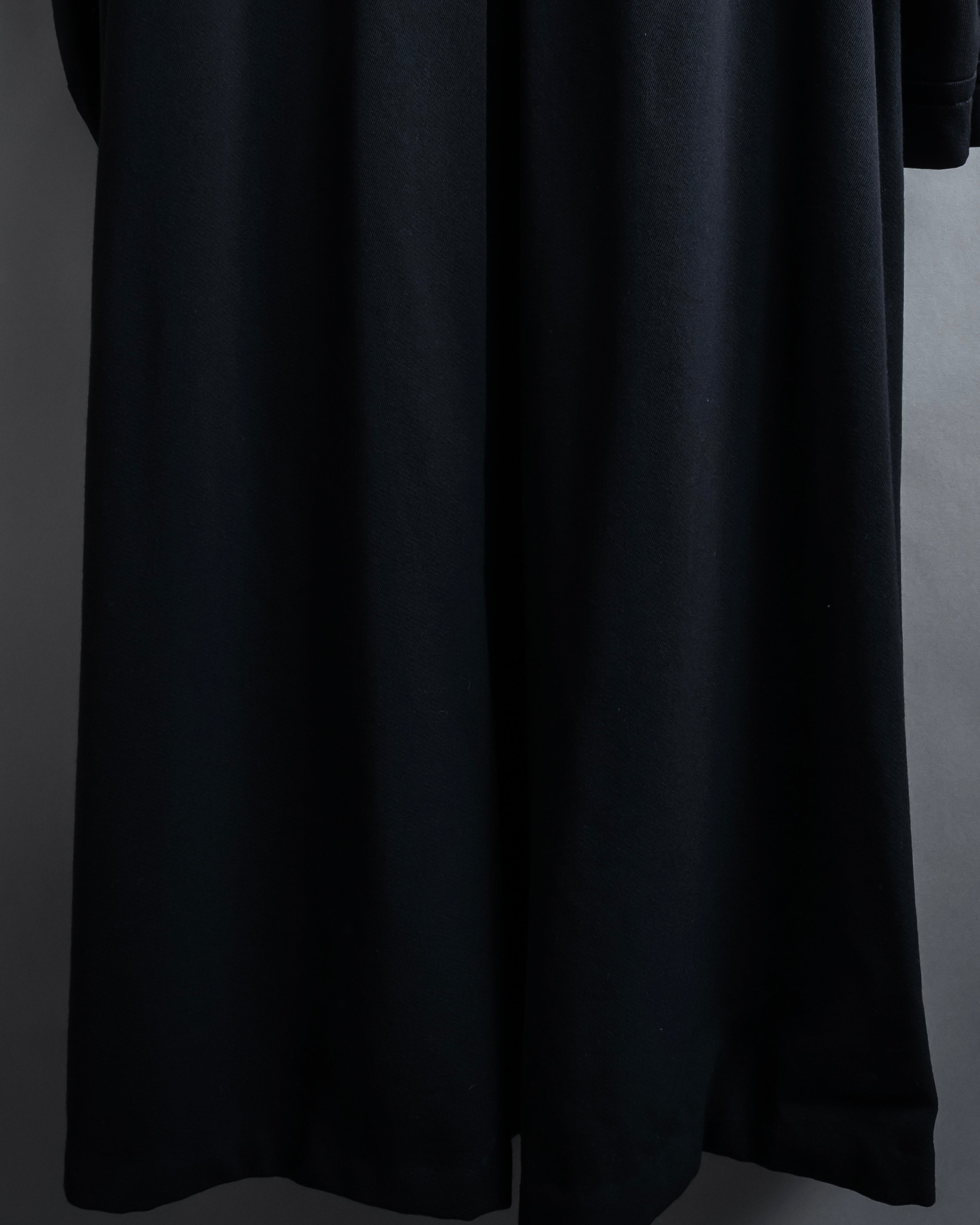 -SPECIAL- "Y's" 15AW Cape design panel oversized stand collar coat