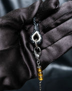 “Dolce&amp;Gabbana” Yellow crystal cross chain necklace