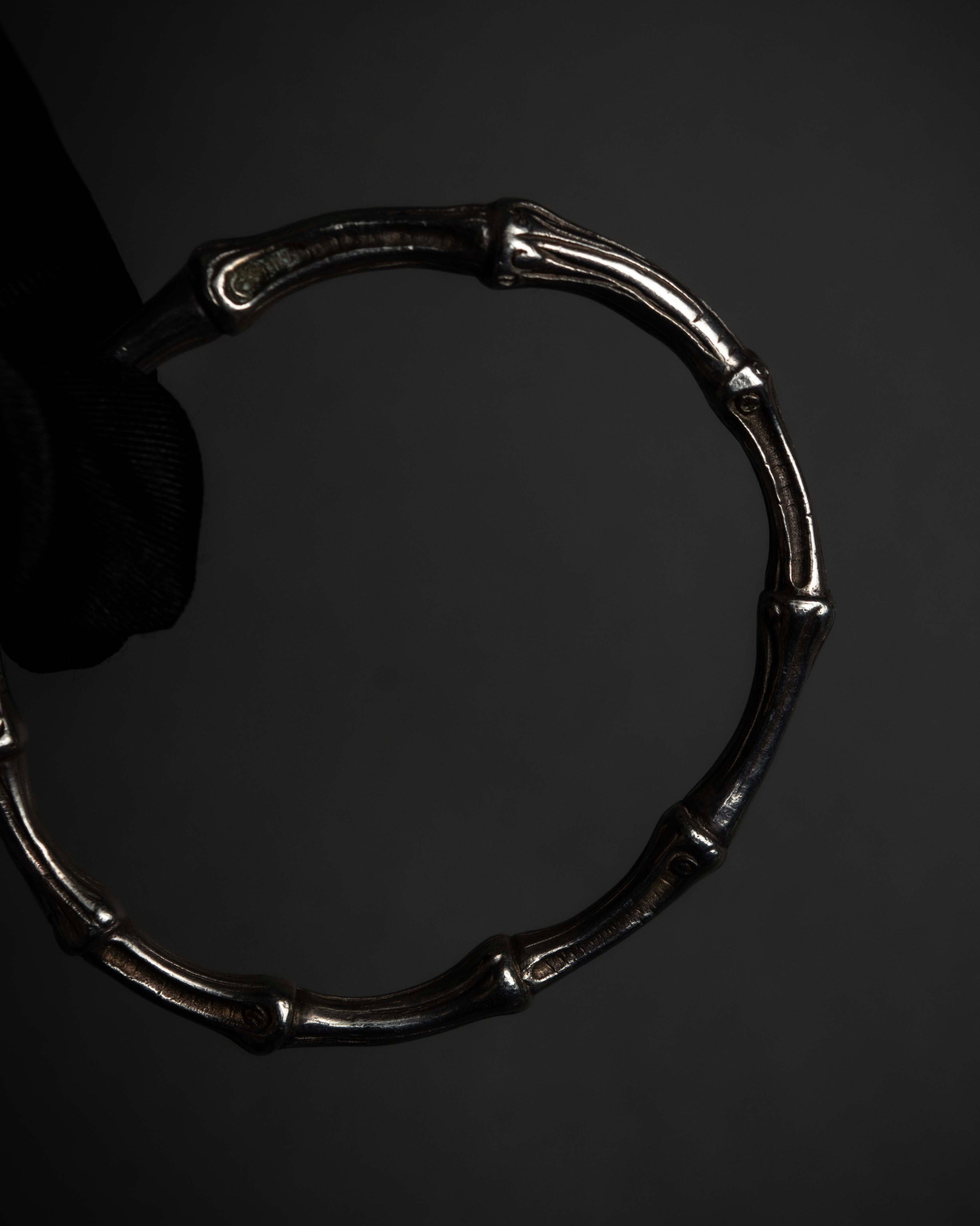 "Tiffany&Co" Bamboo motif design silver 925 bangle