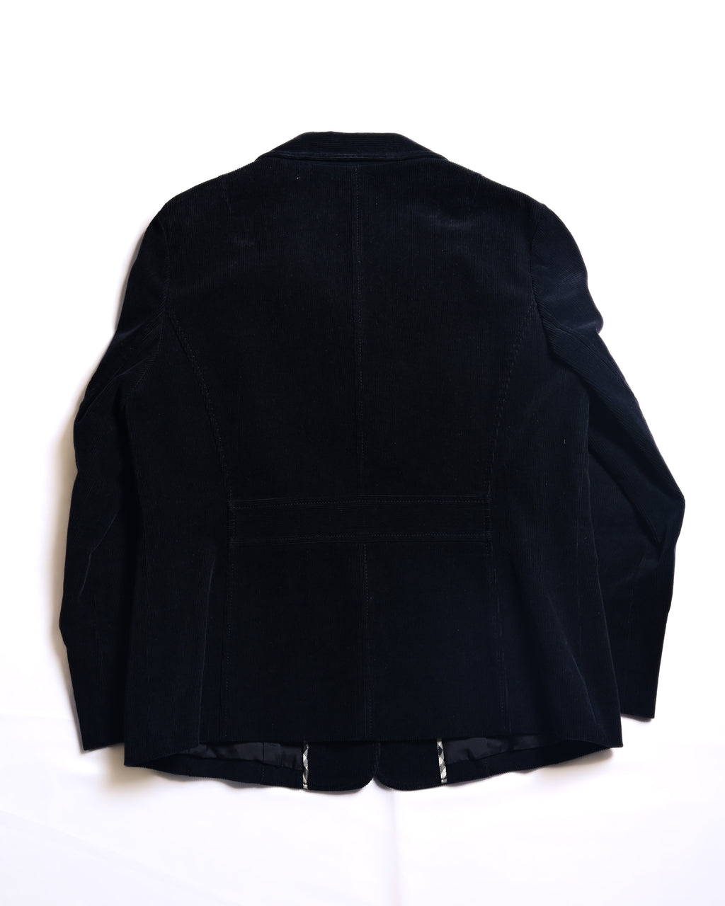 BURBERRY/ Slim Fit Single Breasted Corduroy Set Up Black