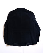 BURBERRY/ Slim Fit Single Breasted Corduroy Set Up Black
