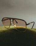 "BALENCIAGA" 80's-90's Oversized aviator sunglasses