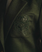 "LOEWE" 80's-00's Tailored single-breasted cashmere coat