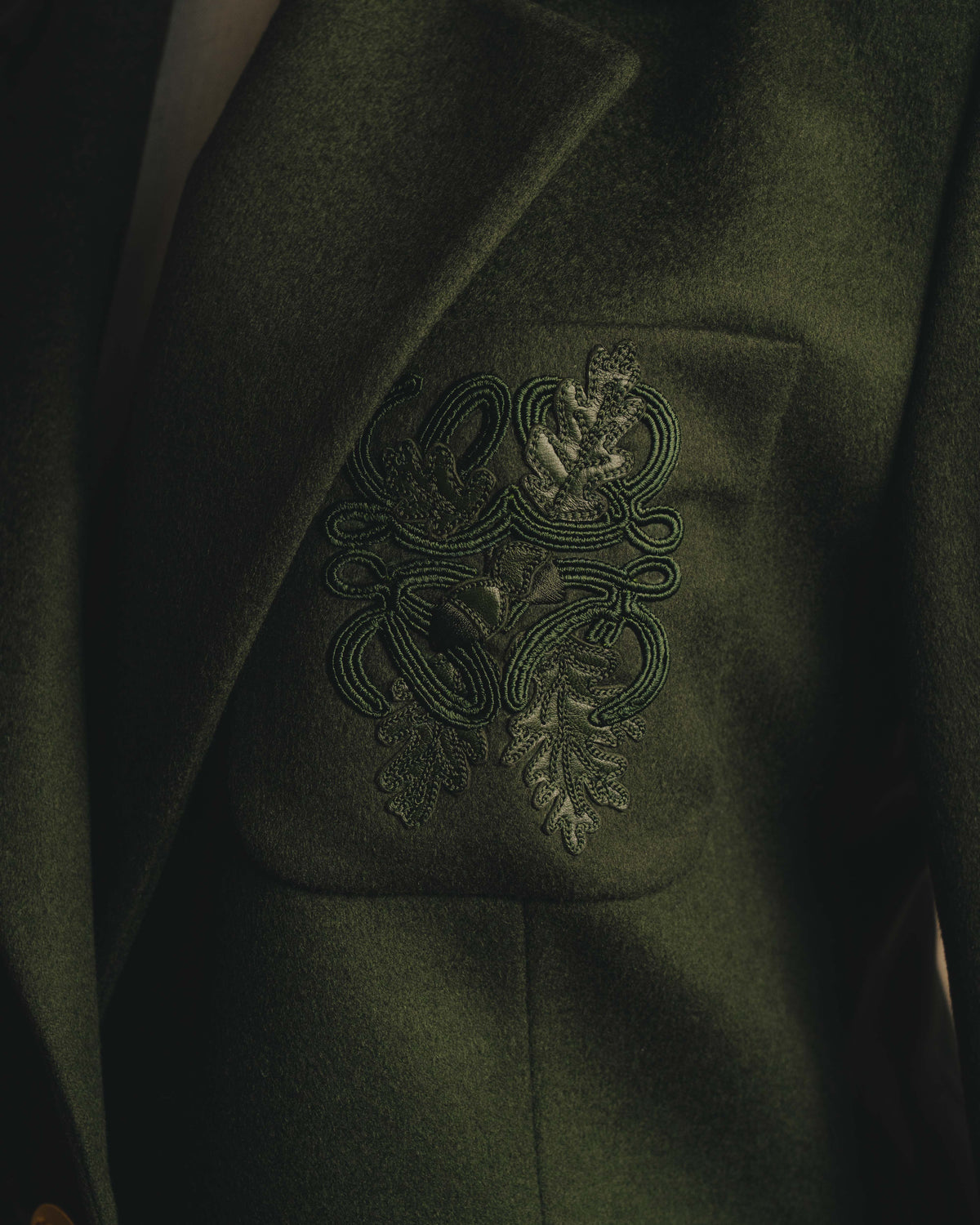 "LOEWE" 80's-00's Tailored single-breasted cashmere coat