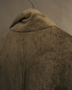 “GIORGIO ARMANI” 90’s-00’s Suede-effect multi-pocket tailored field jacket