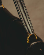 -SPECIAL- "HERMES" 50's Vintage box calf leather shoulder bag