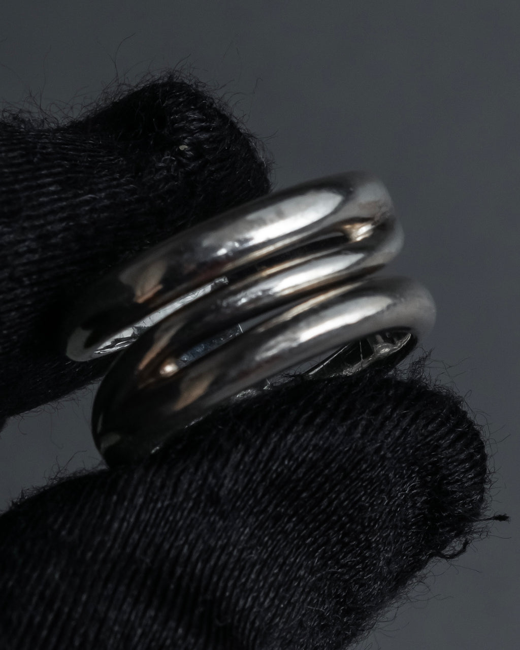 "Tiffany&Co" Open diagonal silver925 ring