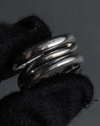 "Tiffany&Co" Open diagonal silver925 ring