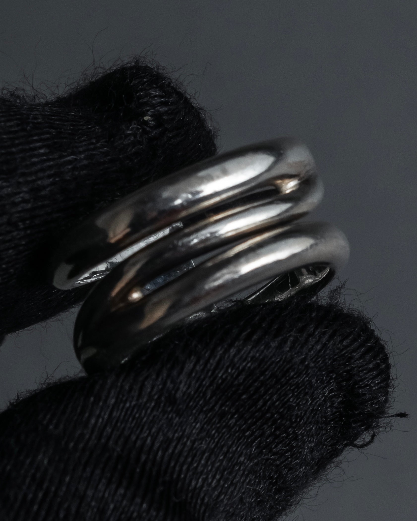 "Tiffany&Co" Open diagonal silver925 ring