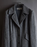 "BALENCIAGA" Alpaca blend maxi length shaped chester coat