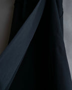 "Y's" Metal fitting belt design cutting maxi skirt