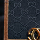 "GUCCI" Interlocking G motif bi fold wallet