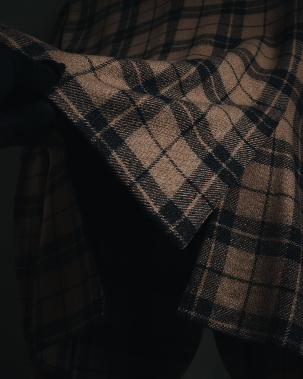 "LARDINI" Checked three-button soft-shoulder tailored jacket