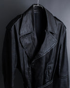 "JEAN PAUL GAULTIER" Firm finish double-zip belted mid-length coat