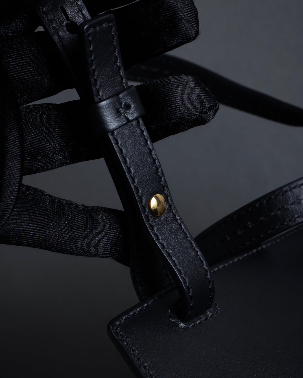 "Chloe" Georgia double flap design leather bag