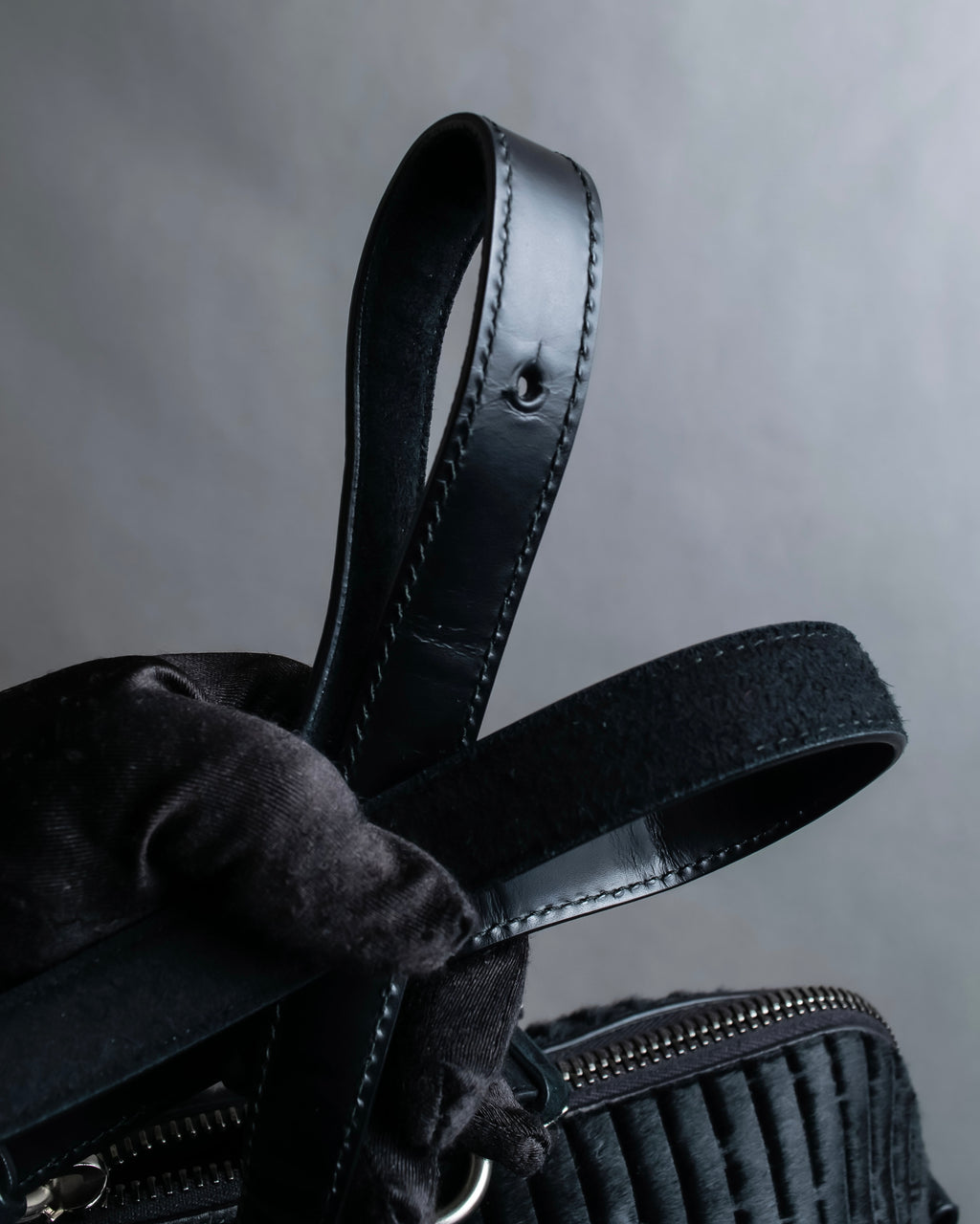 "MAISON MARGIELA" 5AC Harako leather corduroy combination 2way bag