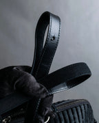 "MAISON MARGIELA" 5AC Harako leather corduroy combination 2way bag