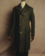 "D&G" 90's-00's Structured double-breasted wool-blend long coat