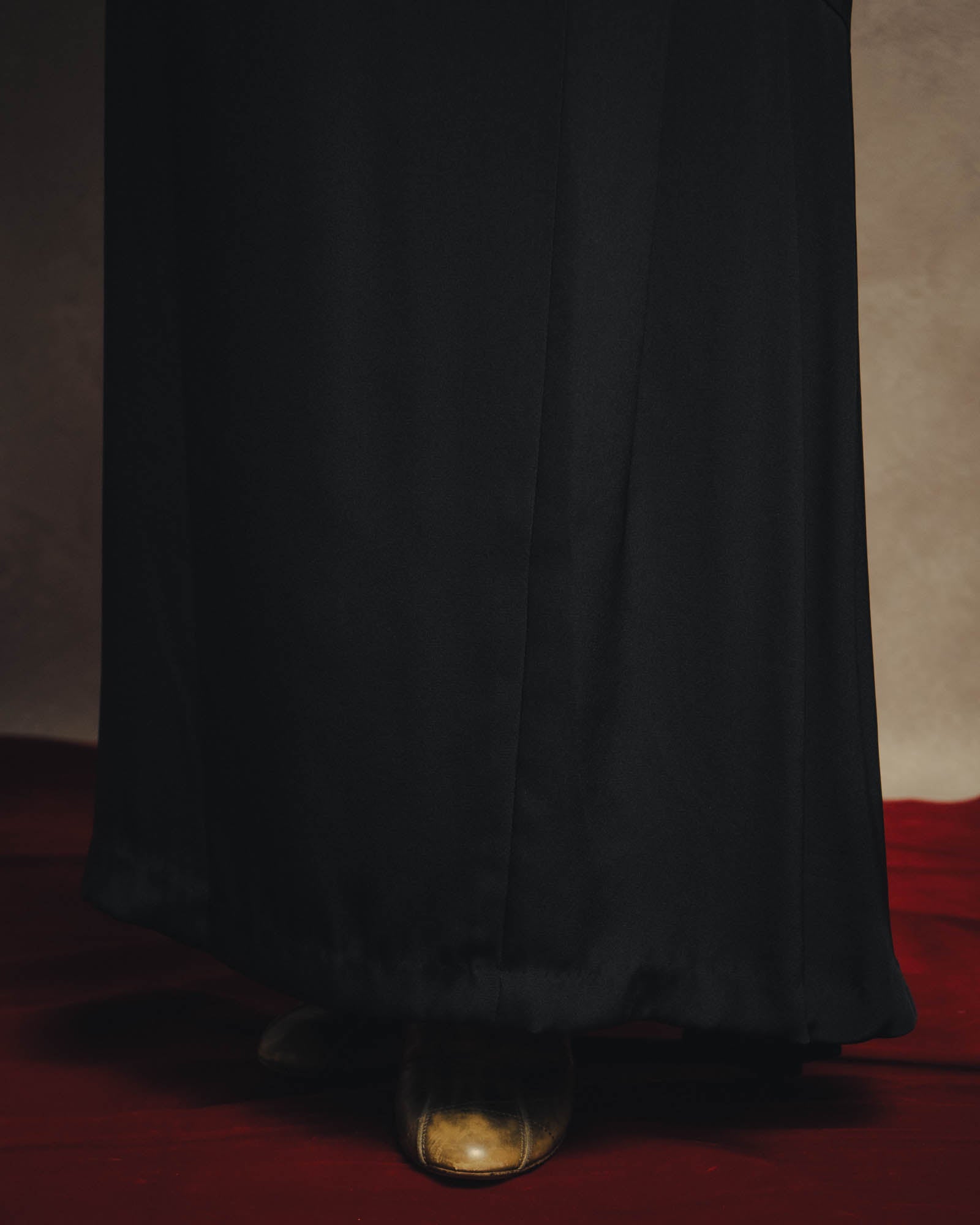 -SPECIAL- “Christian Dior” 80’s silk pleated long skirt