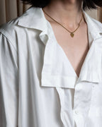 "YOHJI YAMAMOTO" 12SS Folded front panel cotton shirt