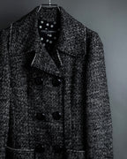 "Dolce & Gabbana" Double-breasted beautiful tweed long coat