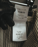 -SPECIAL- “Christian Dior” 20’s silk cotton striped straight trousers