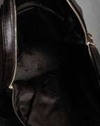 “Yves Saint Laurent rive gauche”
00’s Muse grained leather boston bag