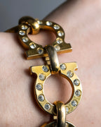 Salvatore Ferragamo Big Gancini gold chain bracelet