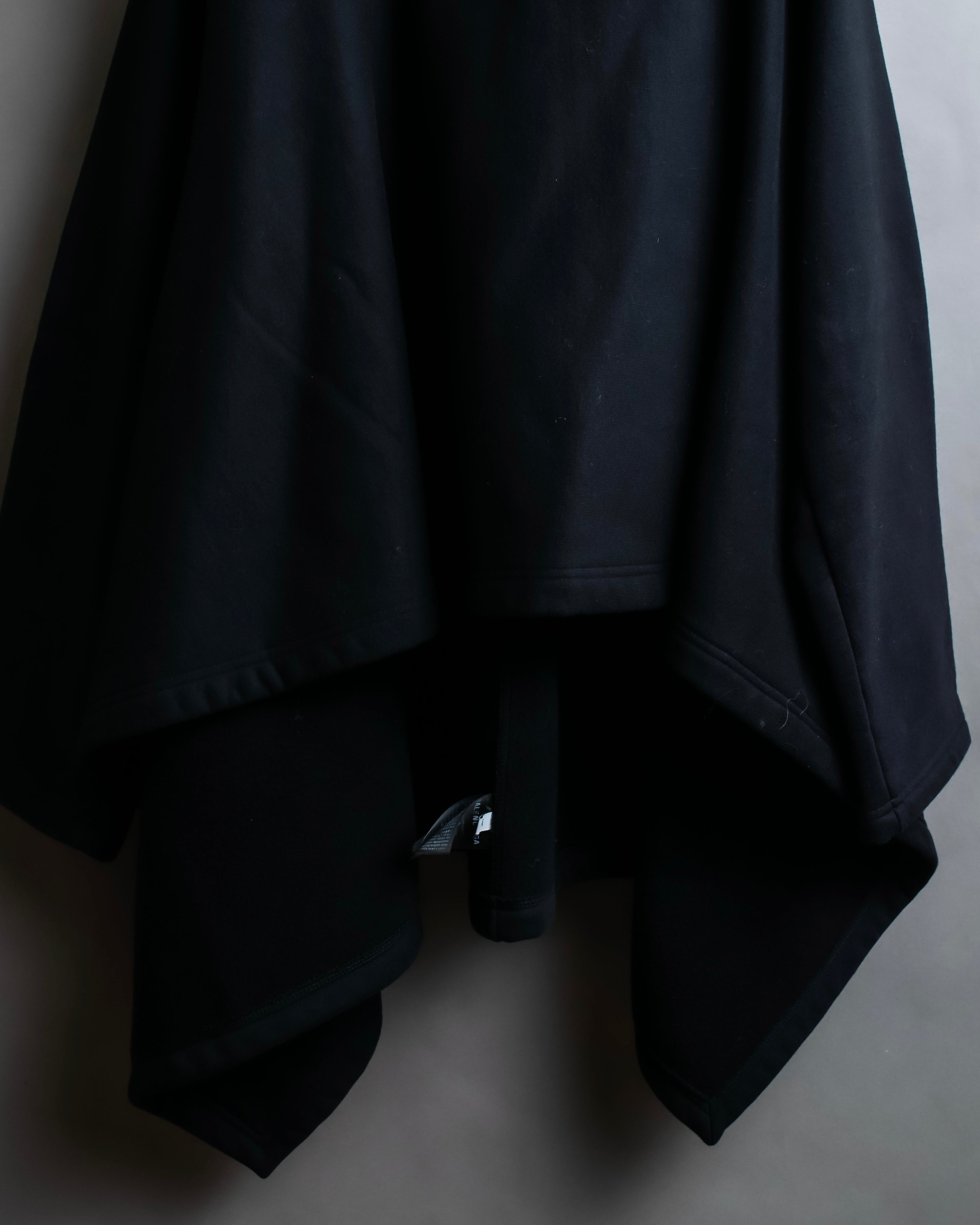 "BALENCIAGA" Oversized poncho flare silhouette hoodie