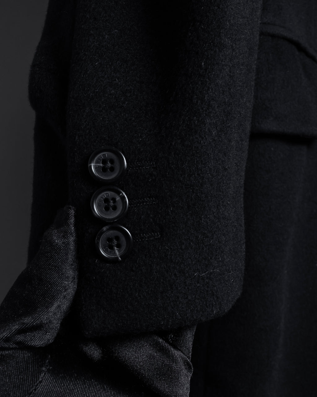 "FENDI" 80's-90's Classic cashmere long chester coat