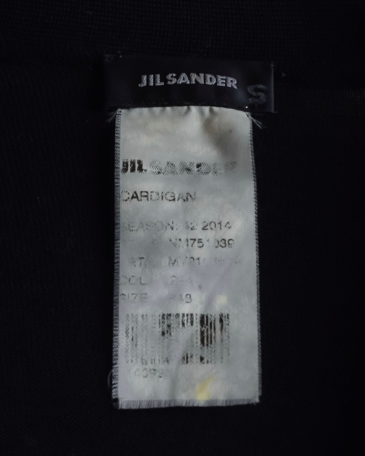 "JIL SANDER" Glitter jacquard V-neck cardigan