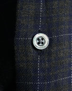 “HERMES” 90’s–00’s Windowpane cotton button down shirt