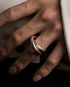 "HERMES" Vertige polished silver 925 ring