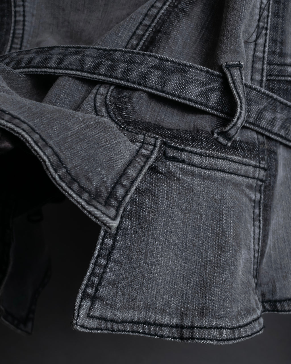 "STELLA McCARTNEY" Multi detail belted denim jacket