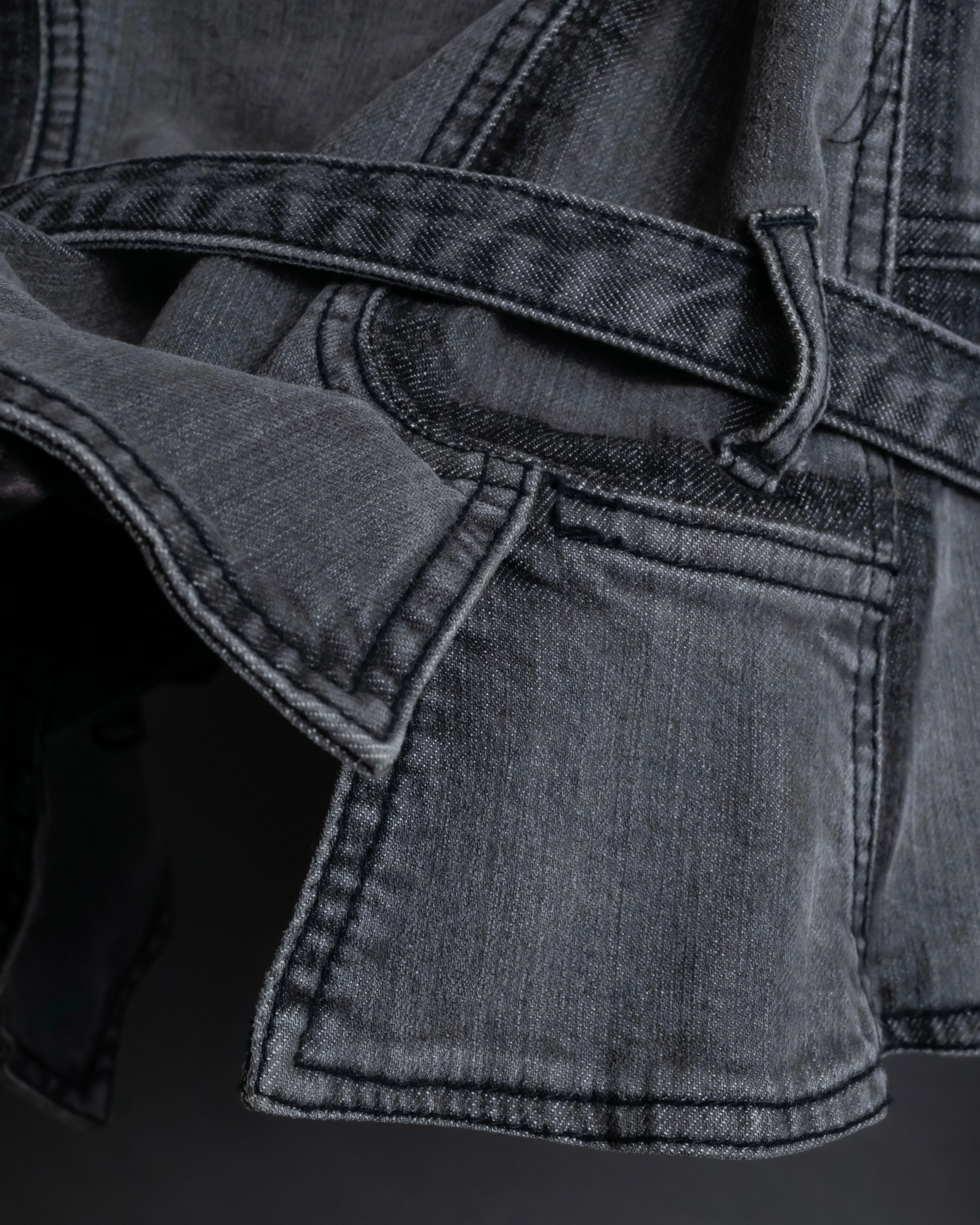 "STELLA McCARTNEY" Multi detail belted denim jacket