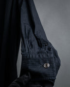 "HERMES" 90’s H-jacquard selier button shirt