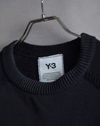 "Y-3" Logo engraved knit pullover